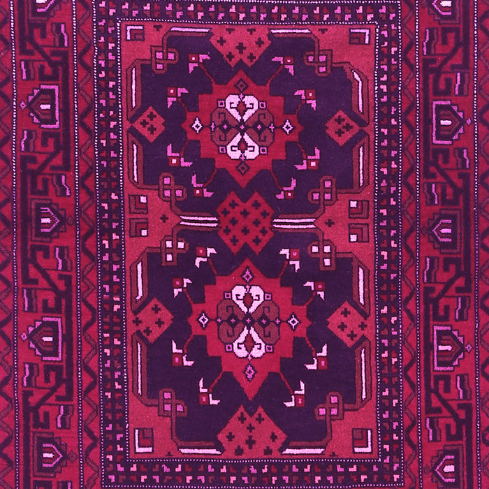 Machine Washable Persian Pink Traditional Rug, wshtr1295pnk