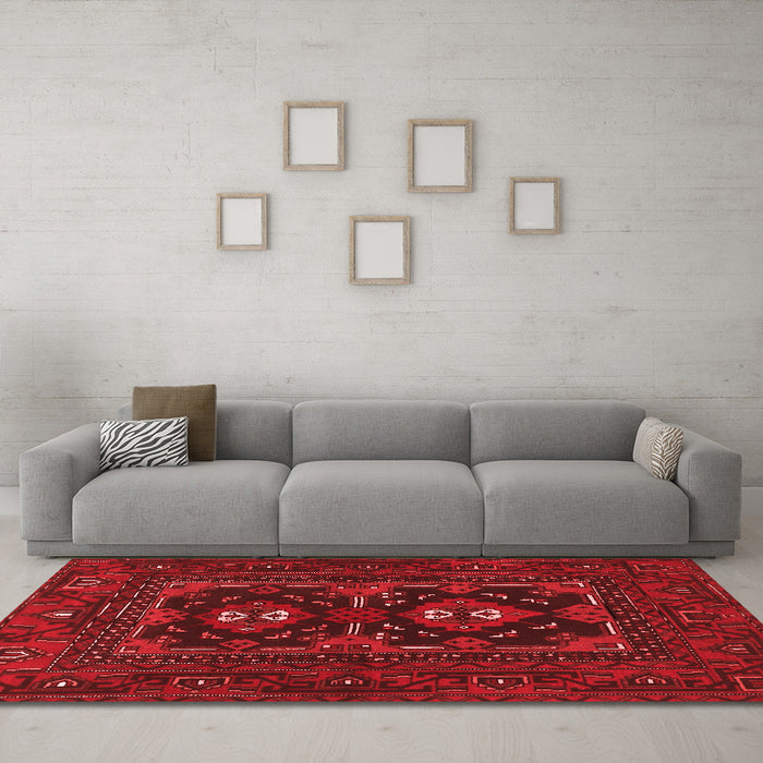 Traditional Red Washable Rugs