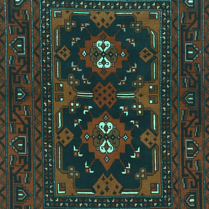Machine Washable Persian Turquoise Traditional Area Rugs, wshtr1295turq