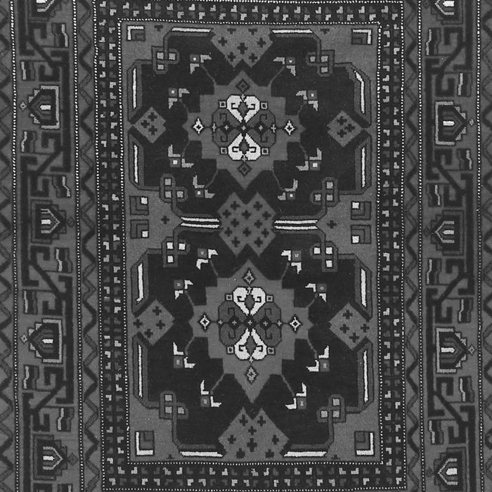 Serging Thickness of Machine Washable Persian Gray Traditional Rug, wshtr1295gry