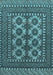 Machine Washable Southwestern Light Blue Country Rug, wshtr1296lblu