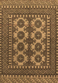 Southwestern Brown Country Rug, tr1296brn