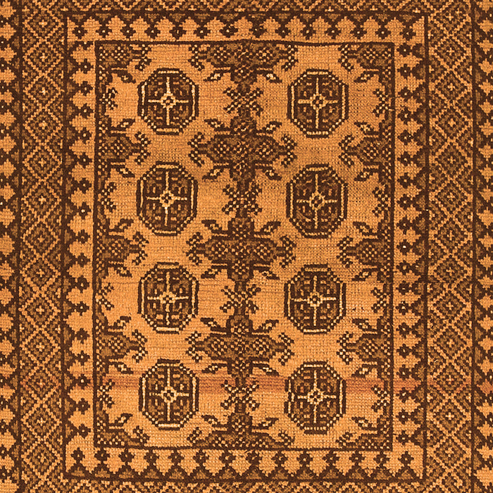 Serging Thickness of Machine Washable Southwestern Orange Country Area Rugs, wshtr1296org