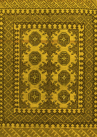 Southwestern Yellow Country Rug, tr1296yw