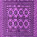 Square Southwestern Purple Country Rug, tr1296pur