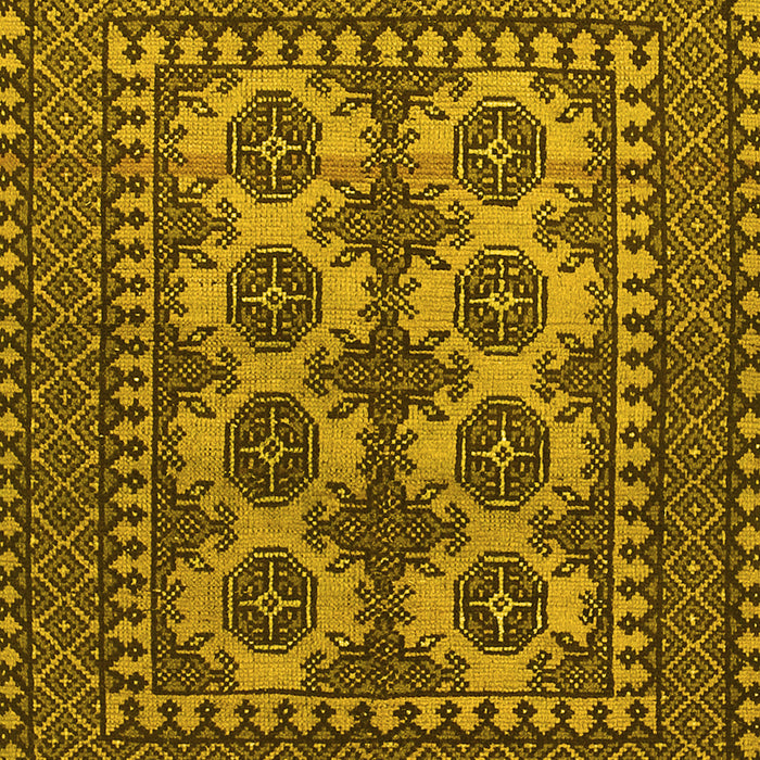 Machine Washable Southwestern Yellow Country Rug, wshtr1296yw