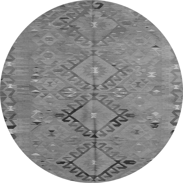 Square Persian Gray Traditional Rug, tr1297gry