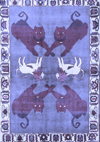 Persian Blue Traditional Rug, tr1298blu