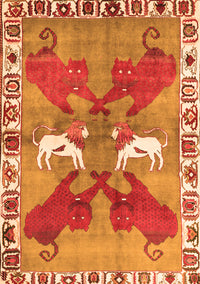 Persian Orange Traditional Rug, tr1298org