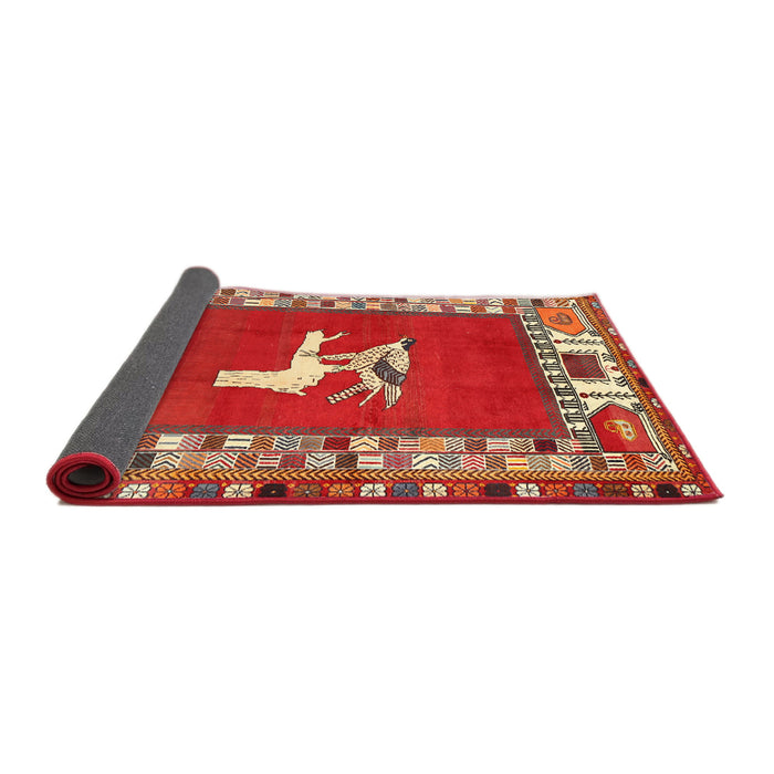 Sideview of Traditional Red Persian Rug, tr1299