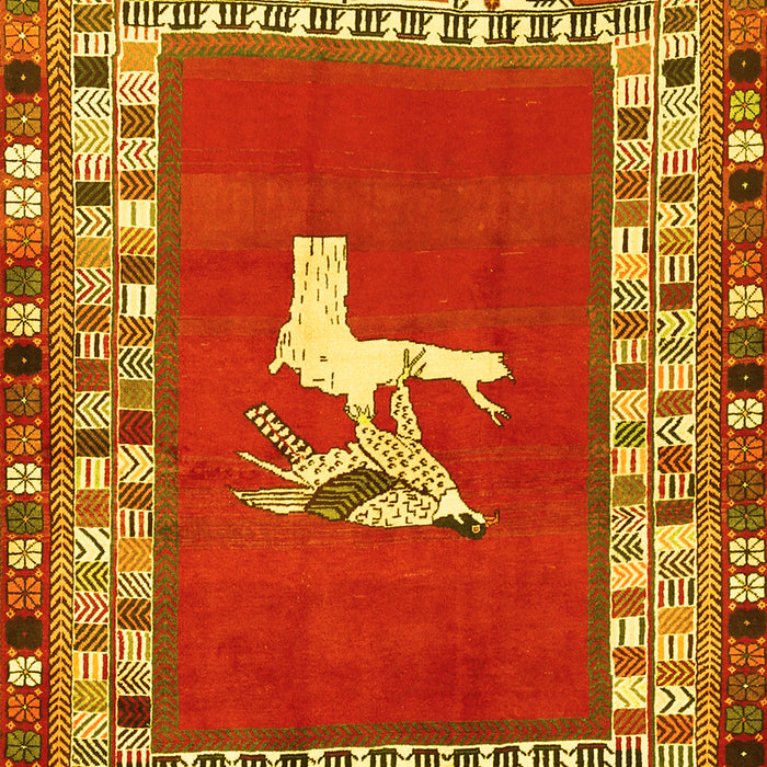 Persian Yellow Traditional Rug, tr1299yw