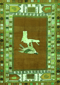 Persian Green Traditional Rug, tr1299grn