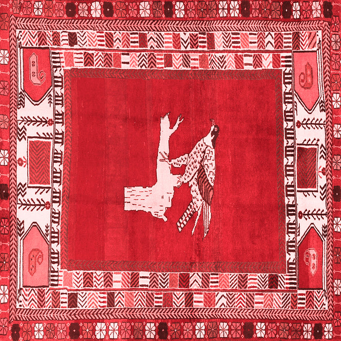 Machine Washable Persian Red Traditional Rug, wshtr1299red
