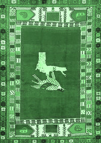 Persian Emerald Green Traditional Rug, tr1299emgrn