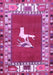 Machine Washable Persian Purple Traditional Area Rugs, wshtr1299pur