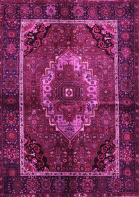 Medallion Pink Traditional Rug, tr129pnk