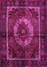 Medallion Pink Traditional Rug, tr129pnk