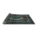 Sideview of Medallion Light Blue Traditional Rug, tr129lblu