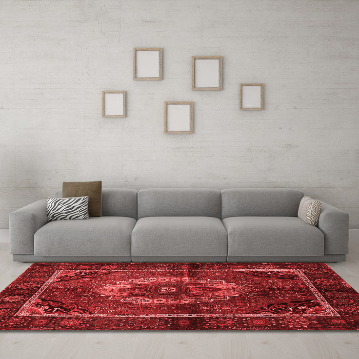 Traditional Red Washable Rugs