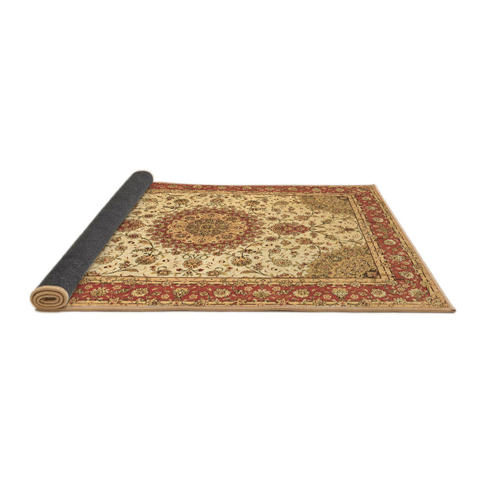 Sideview of Medallion Brown Traditional Rug, tr12brn