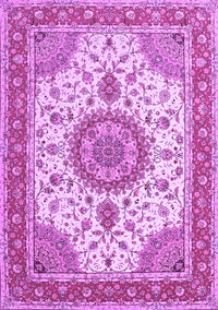 Medallion Purple Traditional Rug, tr12pur