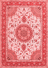 Medallion Red Traditional Rug, tr12red