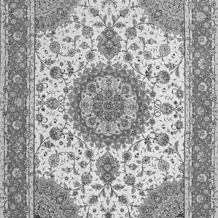 Medallion Gray Traditional Rug, tr12gry