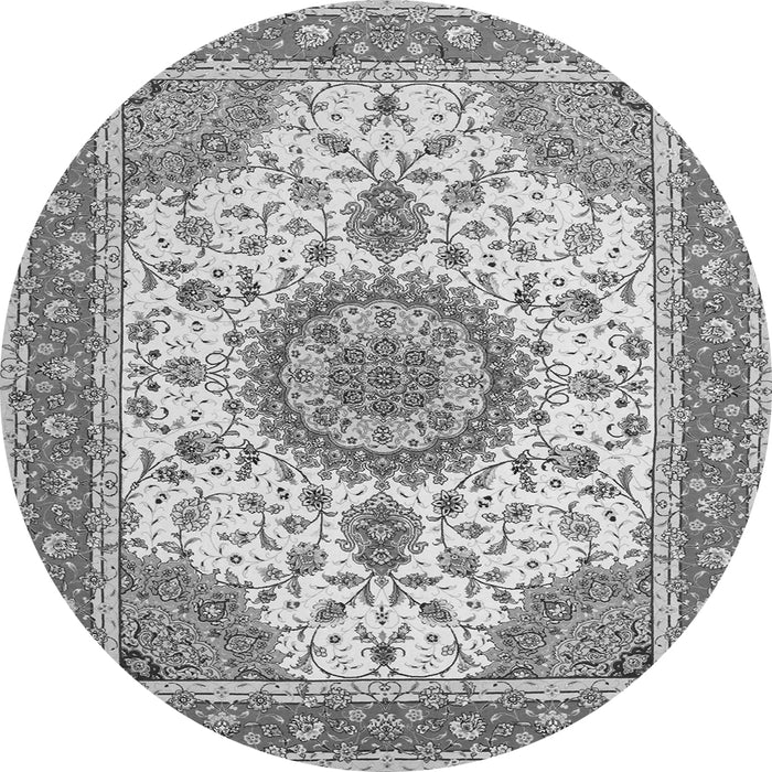 Square Medallion Gray Traditional Rug, tr12gry