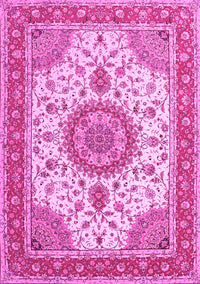 Medallion Pink Traditional Rug, tr12pnk