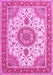 Medallion Pink Traditional Rug, tr12pnk