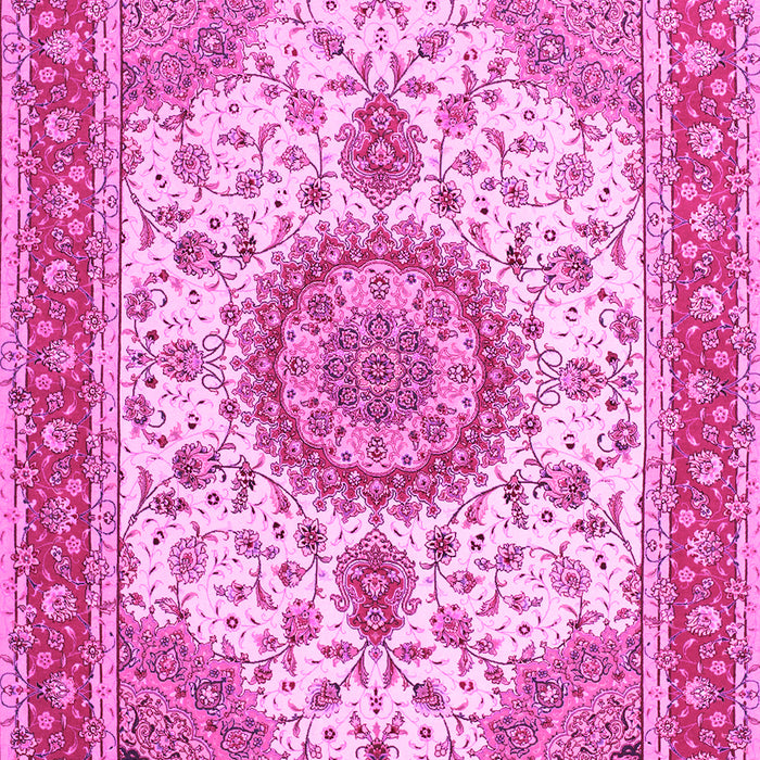 Medallion Pink Traditional Rug, tr12pnk