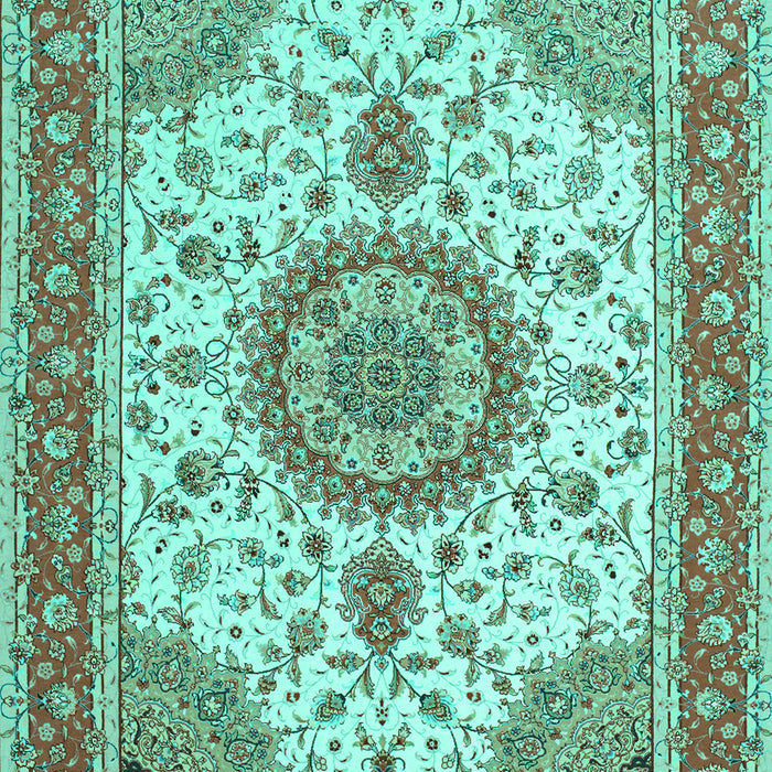 Medallion Turquoise Traditional Rug, tr12turq