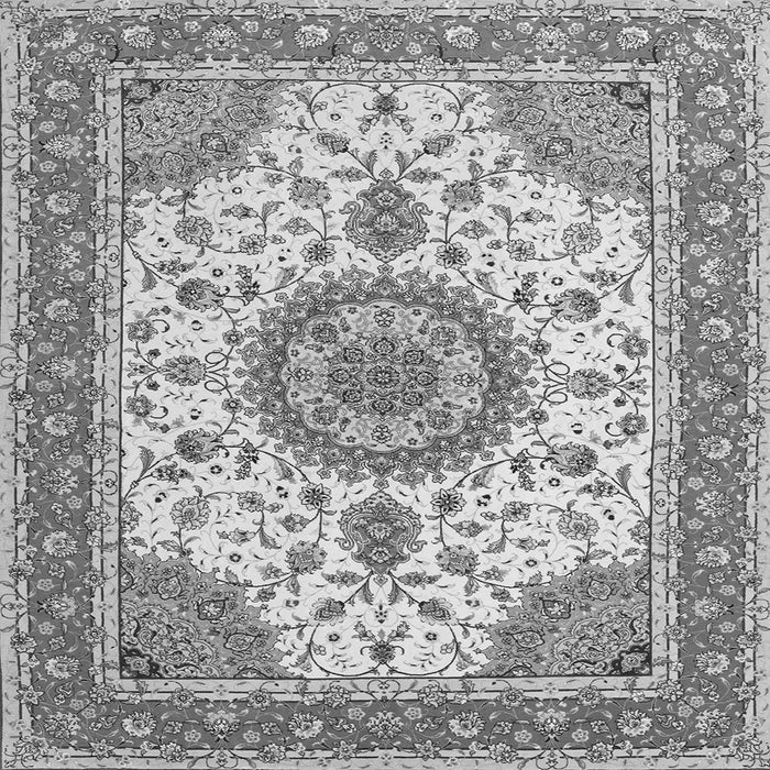 Serging Thickness of Medallion Gray Traditional Rug, tr12gry