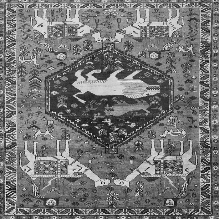 Serging Thickness of Persian Gray Traditional Rug, tr1300gry