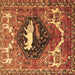 Square Persian Brown Traditional Rug, tr1300brn