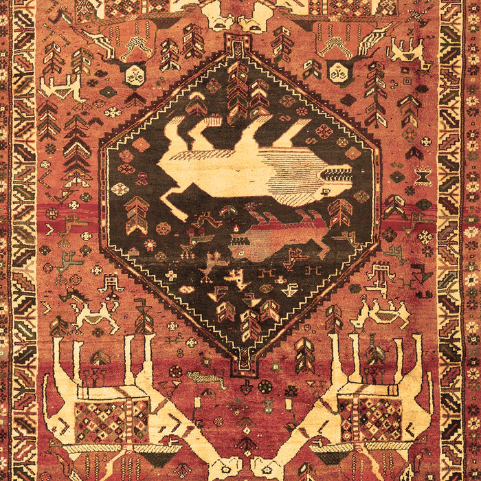 Machine Washable Persian Brown Traditional Rug, wshtr1300brn