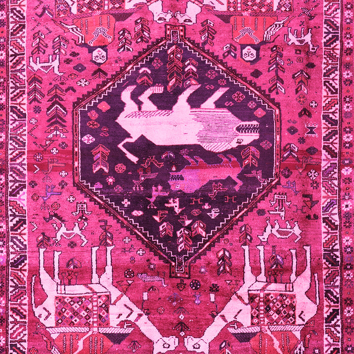 Machine Washable Persian Pink Traditional Rug, wshtr1300pnk