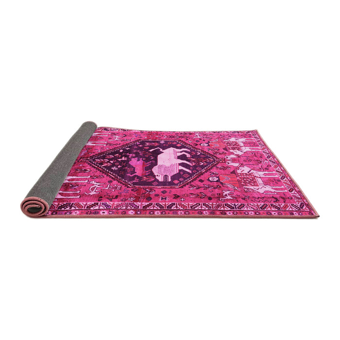 Sideview of Persian Pink Traditional Rug, tr1300pnk