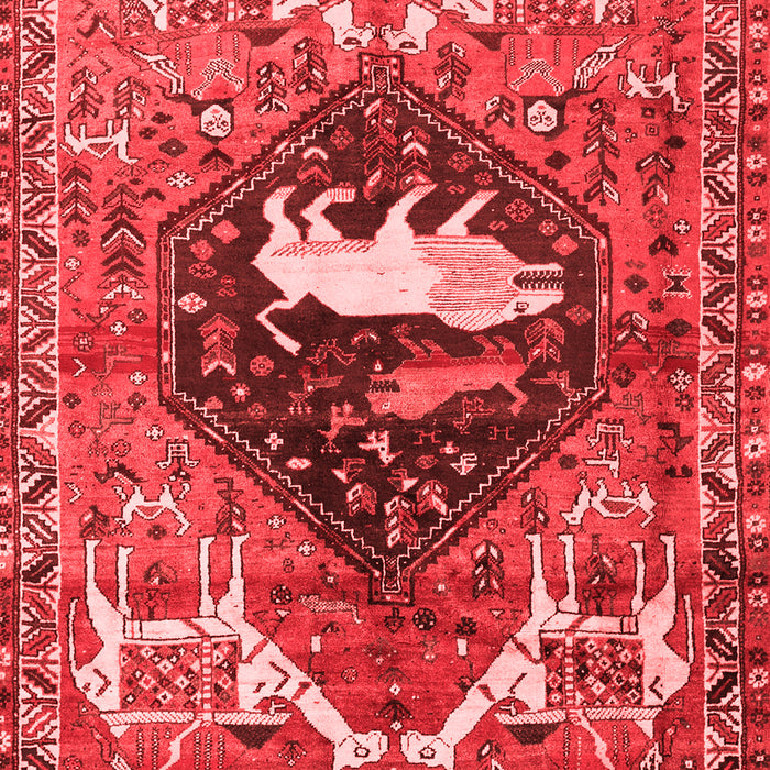 Machine Washable Persian Red Traditional Rug, wshtr1300red
