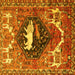 Square Persian Yellow Traditional Rug, tr1300yw