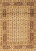 Machine Washable Persian Brown Traditional Rug, wshtr1301brn