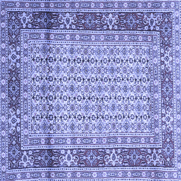 Square Persian Blue Traditional Rug, tr1301blu