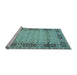 Sideview of Machine Washable Persian Light Blue Traditional Rug, wshtr1301lblu