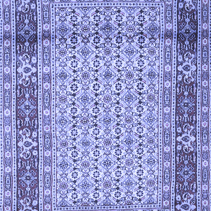 Machine Washable Persian Blue Traditional Rug, wshtr1301blu