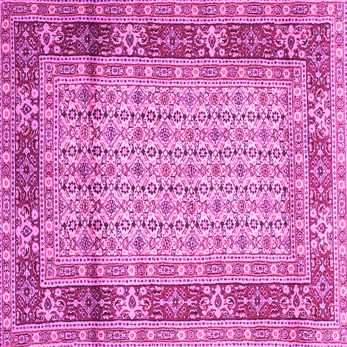 Square Persian Pink Traditional Rug, tr1301pnk