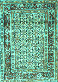 Persian Turquoise Traditional Rug, tr1301turq