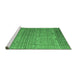 Sideview of Machine Washable Persian Emerald Green Traditional Area Rugs, wshtr1302emgrn