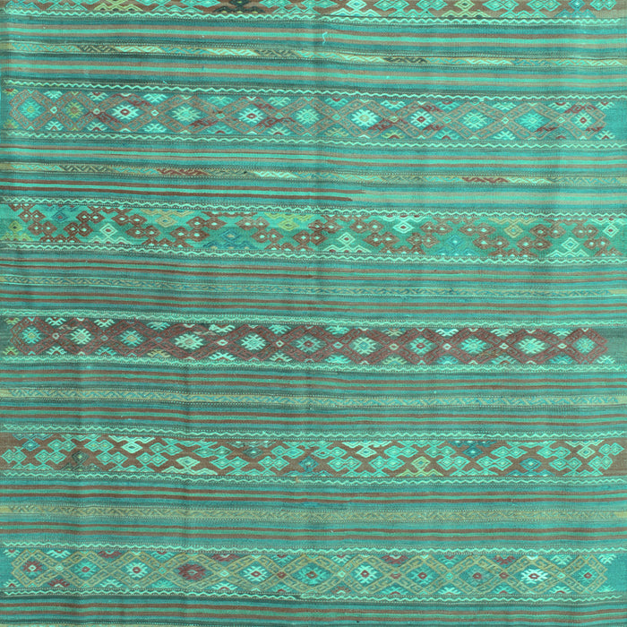 Machine Washable Persian Turquoise Traditional Area Rugs, wshtr1302turq