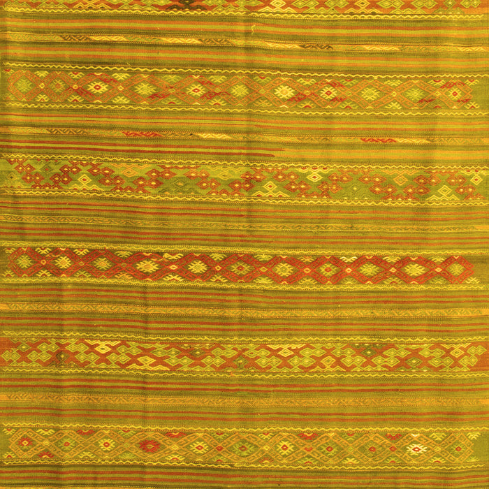 Machine Washable Persian Yellow Traditional Rug, wshtr1302yw