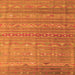 Serging Thickness of Persian Orange Traditional Rug, tr1302org